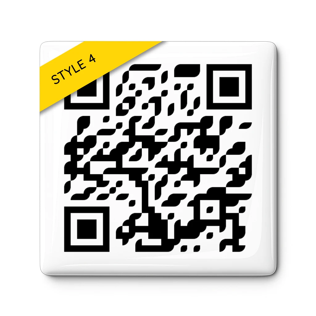 3D Gel Aufkleber mit QR Code für Grabsteine