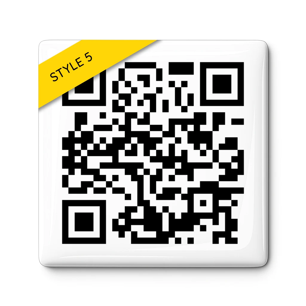 3D Gel Aufkleber mit QR Code für Grabsteine